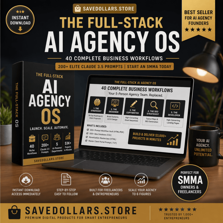 AI Agency OS: 40 Workflows, 200+ Claude 3.5 Prompts, Client Portal Generator 51 AI Agency OS dashboard preview showing interactive client portal
