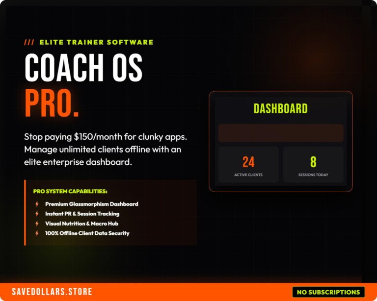 Coach OS Pro: Elite Trainer Software, Client Management Dashboard (Digital Download) 46 il fullxfull.8082433619 iisv Coach OS Pro: Elite Trainer Software, Client Management Dashboard (Digital Download)