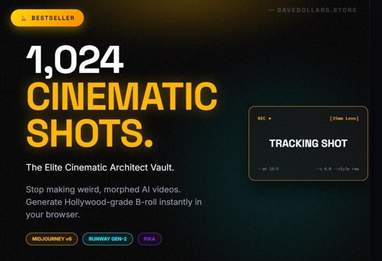 1,024 Cinematic AI Video Prompts | Midjourney, Runway Gen-2, Pika (Digital Download) 44 il fullxfull.8024548451 1zej 1,024 Cinematic AI Video Prompts | Midjourney, Runway Gen-2, Pika (Digital Download)