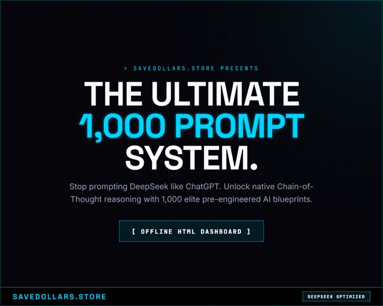 1000 DeepSeek AI Prompts OS | Elite Prompt Engineering System (Digital Download) 17 deepseek 1000 os m1 1000 DeepSeek AI Prompts OS | Elite Prompt Engineering System (Digital Download)