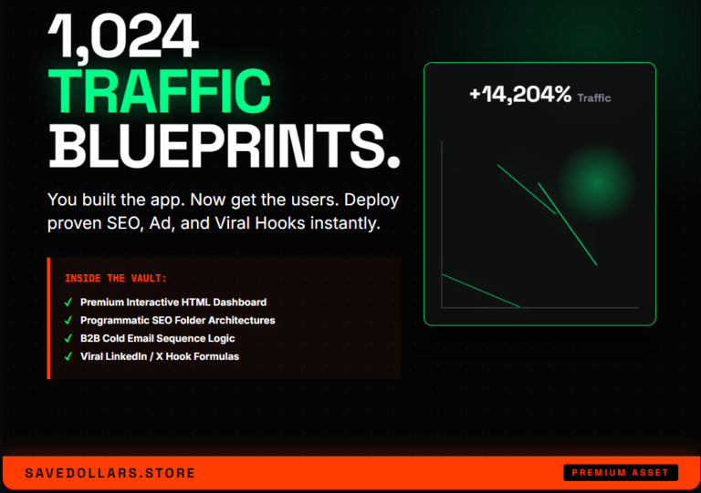 Elite Traffic Architect Vault | 1024 SEO, Ad, Viral Hooks (HTML Dashboard)