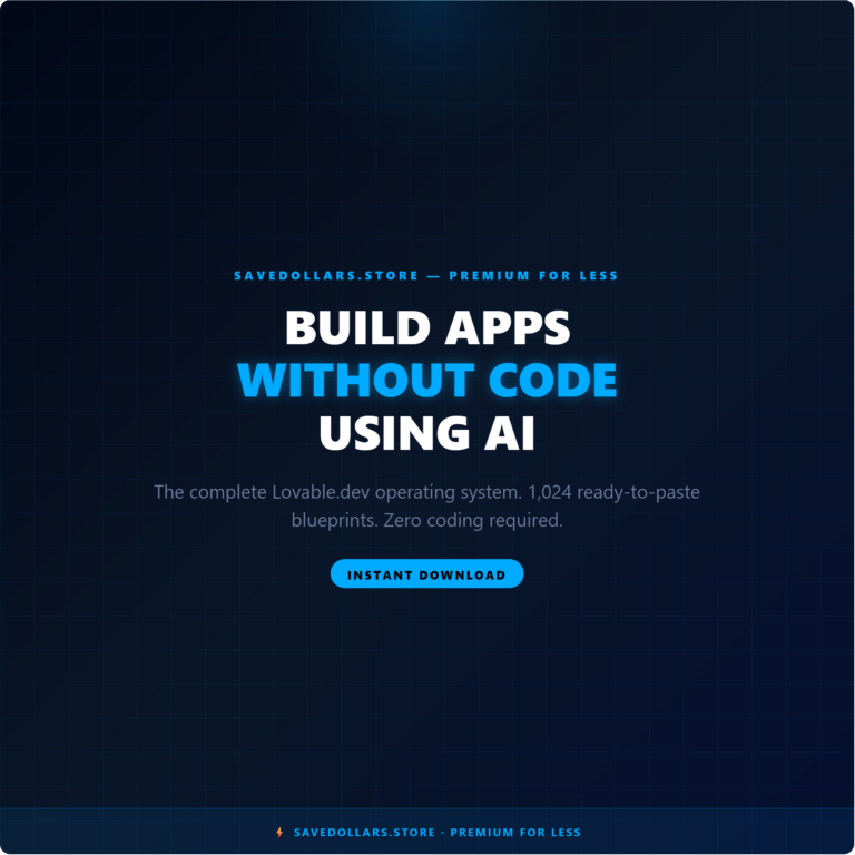 AI No-Code App Architect OS | Lovable.dev AI Guide (Instant Download)