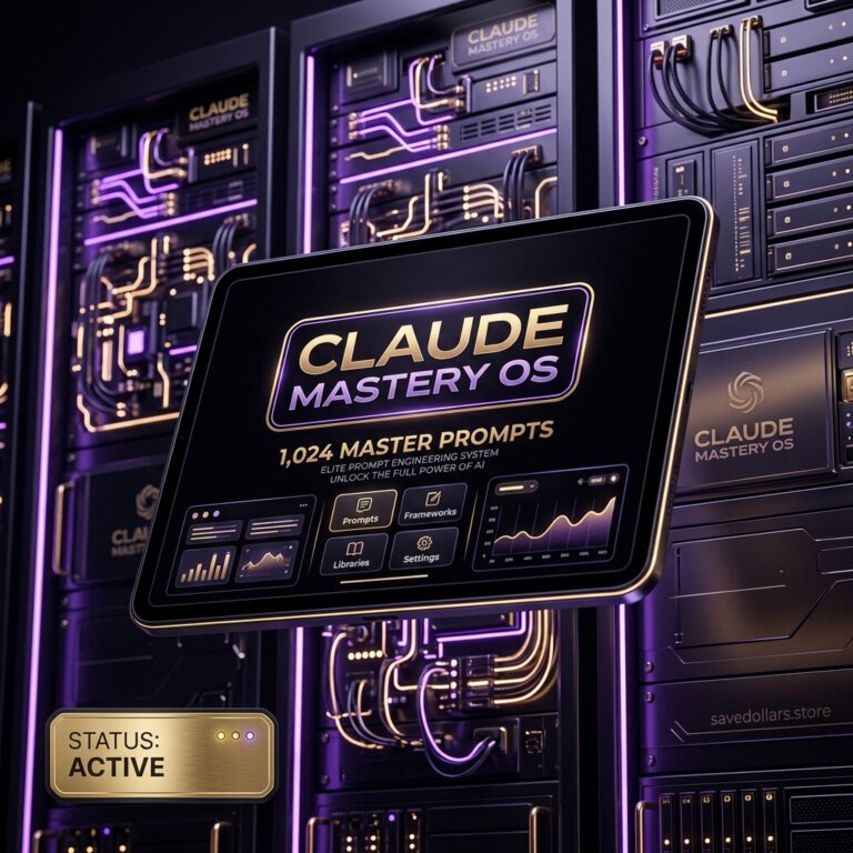 Claude Mastery OS | 1,024 Master Prompts, AI Employee Skills, Freelancer Kit 15 Claude Mastery OS interactive dashboard showing master prompts, AI employee skills, and freelancer kit