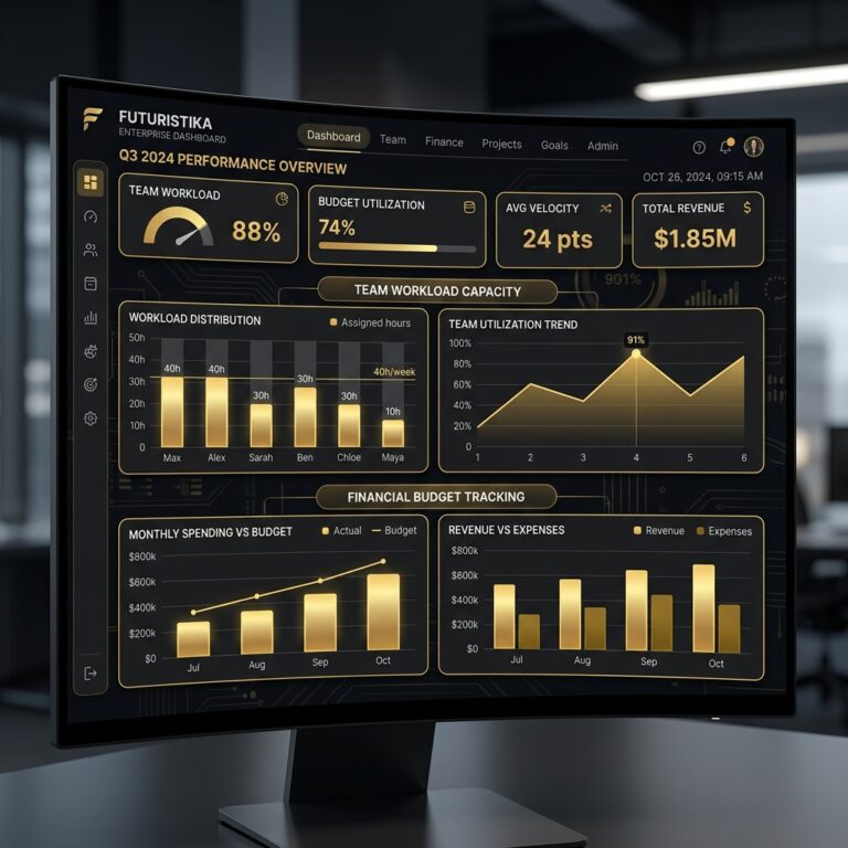 Project Management Dashboard OS | Kanban, Gantt, Budget, Teamworkload (HTML App) 35 m4 Project Management Dashboard OS | Kanban, Gantt, Budget, Teamworkload (HTML App)