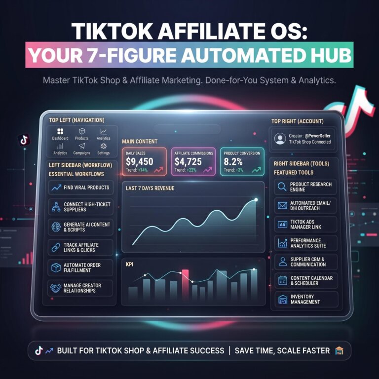 TikTok Shop Affiliate OS: AI Video Script Generator, Viral Hook Roulette, Teleprompter, CapCut Blueprint 10 TikTok Shop Affiliate OS: AI Video Script Generator, Viral Hook Roulette, Teleprompter, CapCut Blueprint - Creator & Viral Video Engines - SaveDollars.store