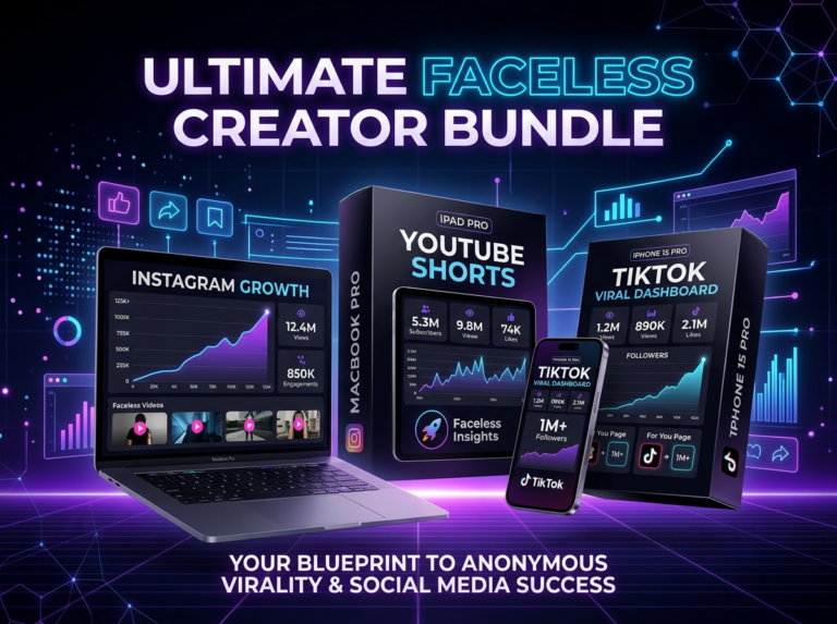Ultimate Faceless Creator Bundle | TikTok, YouTube Automation and Social Media OS 7 faceless creator bundle