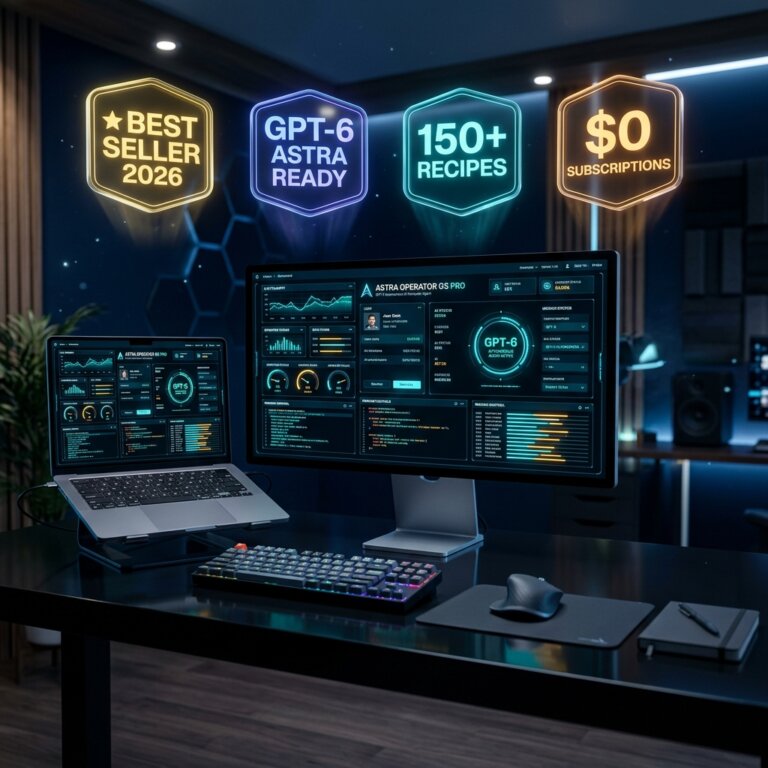 Astra Operator OS PRO: GPT-6 Autonomous Computer Agent Command Center (150+ Workflows, Prompt Crafter & Safety Sandbox)