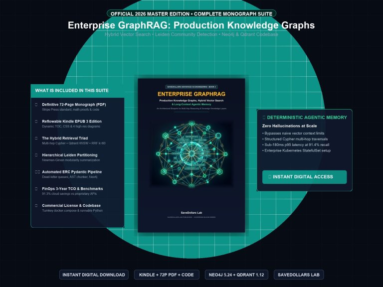 Enterprise GraphRAG: Production Knowledge Graphs & Hybrid Vector Search (Master Monograph + Turnkey Codebase) 4 1791240340262 clj5b6h9 graphrag 01 main box book mockup Enterprise GraphRAG: Production Knowledge Graphs & Hybrid Vector Search (Master Monograph + Turnkey Codebase)