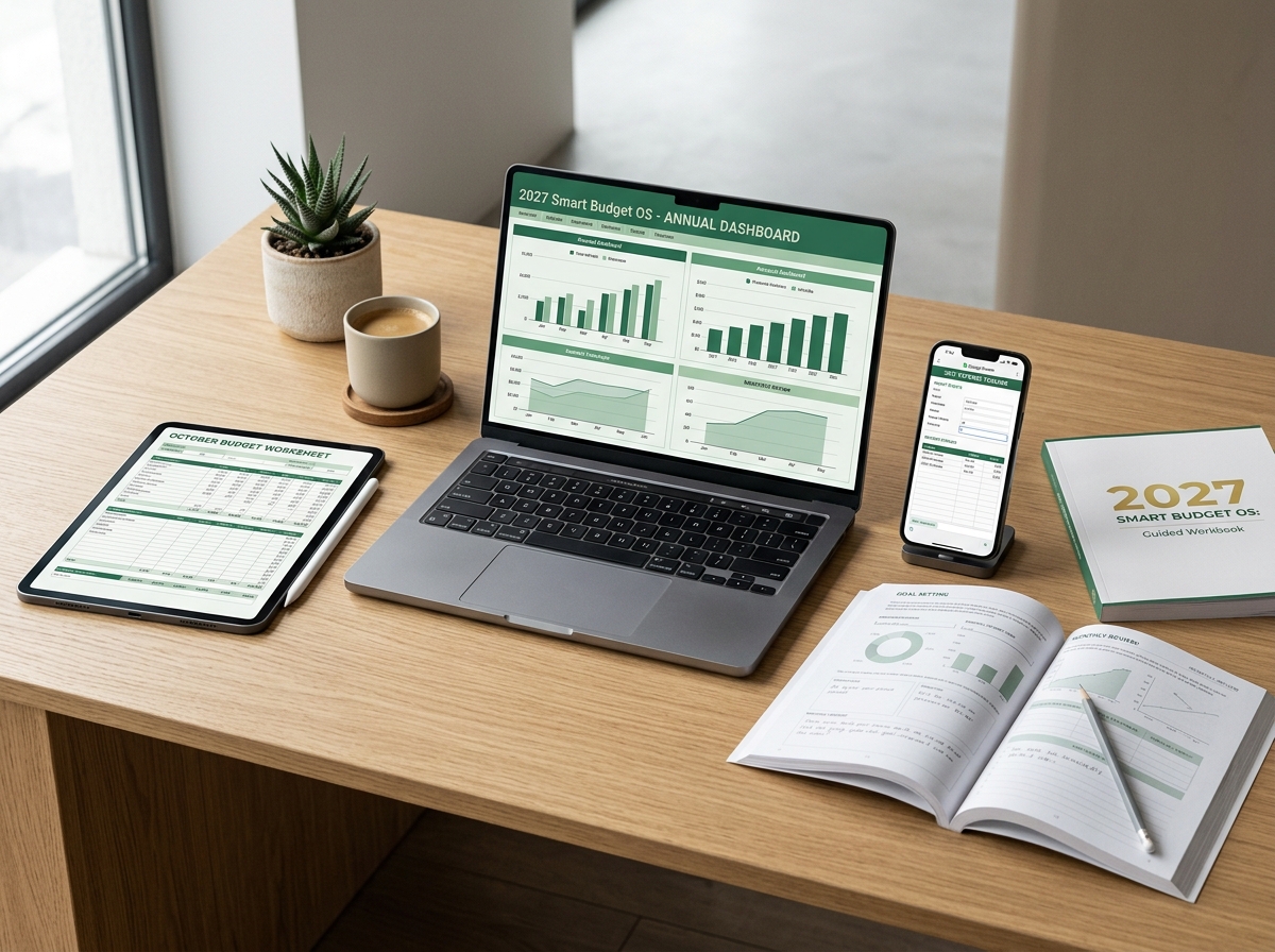 2027 Smart Budget OS | Automated Google Sheets & Excel Master Suite